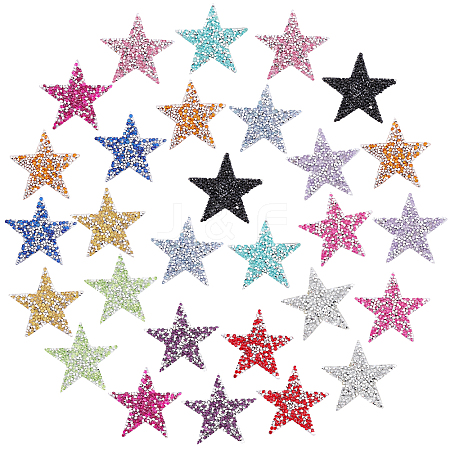 28Pcs 14 Style Plastic Clothing Patches FIND-NB0002-01-1