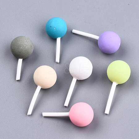 Handmade Polymer Clay 3D Lollipop Embellishments CLAY-T016-82-1