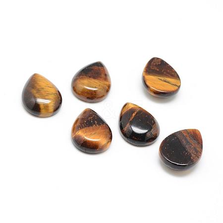 Natural Tiger Eye Gemstone Cabochons G-T024-18x25mm-08-1