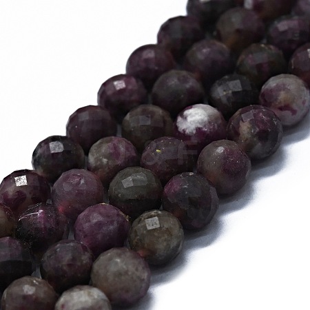 Natural Plum Blossom Tourmaline Beads Strands G-G927-22B-1