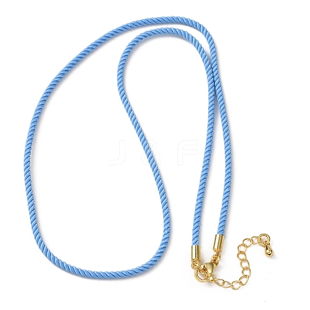 2MM Round Nylon Milan Cord Necklace Makings MAK-F038-C34-G-1