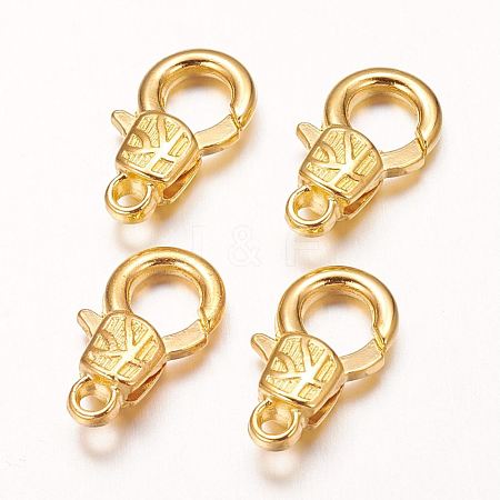 Alloy Lobster Claw Clasps X-PALLOY-G064-G-1