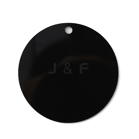 Opaque Acrylic Big Pendants SACR-WH0010-003B-1