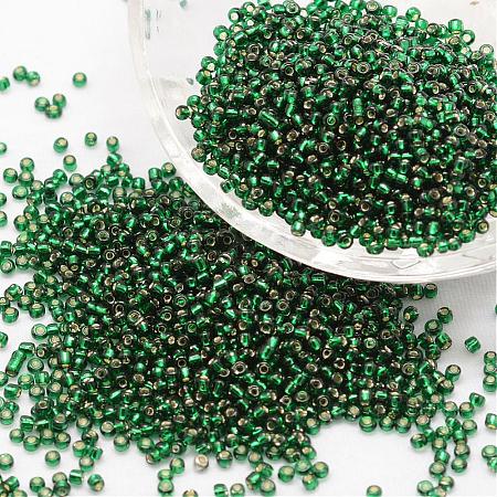 8/0 Transparent Glass Round Seed Beads SEED-J010-F8-37-1