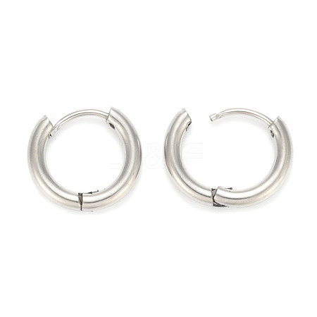 Tarnish Resistant 202 Stainless Steel Huggie Hoop Earrings A-EJEW-O087-06F-P-1