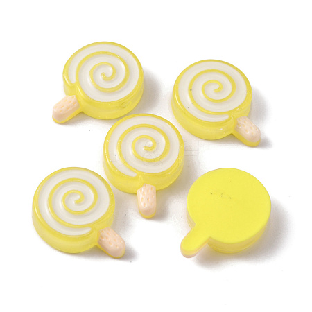 Resin Cabochons RESI-WH0035-07H-1