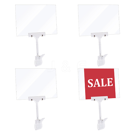 Acrylic Sign Holder with Plastic Clamp ODIS-WH0025-178-1