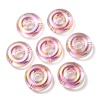 UV Plating Rainbow Iridescent Acrylic Beads OACR-P010-17A-2