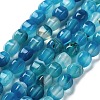 Natural Banded Agate Beads Strands G-G172-02C-1