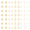 DIY Moon & Star & Sun Earring Making Kit KK-HY0003-49-1