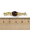 Natural Tiger Eye with Brass Fold Over Clasps G-G141-03G-20-3