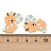 Christmas Deer Theme Alloy Enamel Pendants ENAM-D304-01C-G-3
