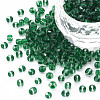 6/0 Transparent Two Tone Glass Seed Beads SEED-T006-01C-C09-1