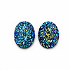 Electroplate Druzy Resin Cabochons X-CRES-T012-08B-3