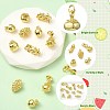 15Pcs 5 Styles Mixed Shapes Brass Pendants KK-CJ0004-44-3