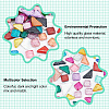 AHADERMAKER 250g Mixed Shape with Glitter Powder Mosaic Tiles Glass Cabochons DIY-GA0003-68-4