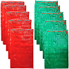 10Pcs 2 Colors Christmas Themed Plastic Drawstring Bags ABAG-CN0001-10-1