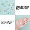 SUPERFINDINGS 200Pcs 4 Colors Transparent Acrylic Pendants MACR-FH0001-03-3