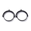 Alloy Open Back Bezel Pendants PALLOY-Z003-12EB-1