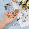 12Pcs 4 Colors Zinc Alloy Replacement Zipper Sliders FIND-FH0009-45-3