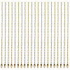 100Pcs Iron Ball Chains with Connectors IFIN-SP0001-67G-7