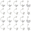 DICOSMETIC 40Pcs 2 Styles 304 Stainless Steel Ear Nuts STAS-DC0007-33-1