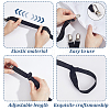 2Pairs 2 Styles Polyester & Rubber Shirt Stays for Men AJEW-GA0010-15-3