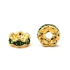 Brass Grade A Rhinestone Spacer Beads RSB028NF-10G-3