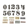 20Pcs Retro Number Paper Waterproof Stickers STIC-P015-B02-1