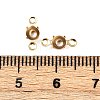 Brass Rhinestone Claw Connector Charms KK-P310-22B-G-3