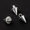 304 Stainless Steel Pendants STAS-G214-47S-03-1