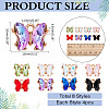 32Pcs 8 Colors Alloy Glass Charms FIND-ME0001-95-2