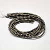 Natural Pyrite Round Beads Strands G-F197-10-6mm-4