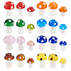  64Pcs 24 Styles Mushroom Handmade Lampwork Beads LAMP-TA0001-12-2