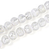 Luminous Handmade Lampwork Silver Foil Beads Strand FOIL-N029-03A-1