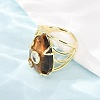 Natural Tiger Eye Cuff Rings GG-CBA5FCC-03G-04-3