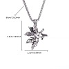 Halloween Alloy Skull Angel Pendant Necklaces WGD7B56-01-5