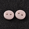 2-Hole Flat Round Resin Sewing Buttons for Costume Design BUTT-E119-18L-16-2