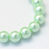 Baking Painted Pearlized Glass Pearl Round Bead Strands HY-Q003-4mm-04-2