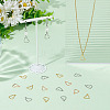 120Pcs 3 Colors 304 Stainless Steel Open Pendants STAS-WR0001-19B-4