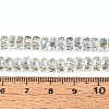 Electroplate Transparent Glass Beads Strands EGLA-N022-05B-C10-4