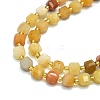 Natural Golden Silk Jade  Beads Strands G-I376-D55-01-3