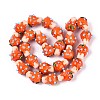 Handmade Lampwork Bumpy Beads LAMP-T022-06E-2