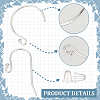 16Pcs 2 Styles 925 Sterling Silver Earring Hooks STER-ME0001-21-3
