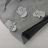 Halloween Ghost Pattern Polyester Mesh Fabric DIY-WH0740-06-2