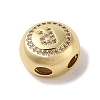 Rack Plating Brass & Cubic Zirconia Pendants KK-Z047-07G-R-RS-2