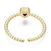 Brass Micro Pave Cubic Zirconia Cuff Rings RJEW-T016-12G-NF-3