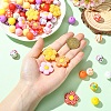 30Pcs 5 Styles Silicone Focal Beads SIL-YW0002-21A-5
