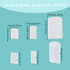 60Pcs 3 Styles Fibre Perfume Pads DIY-GA0008-08-2