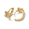 KC Gold Plated Brass Micro Pave Cubic Zirconia Hoop Earring EJEW-L271-01KCG-09-2